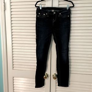 True Religion Dark Wash Skinny Jeans 29